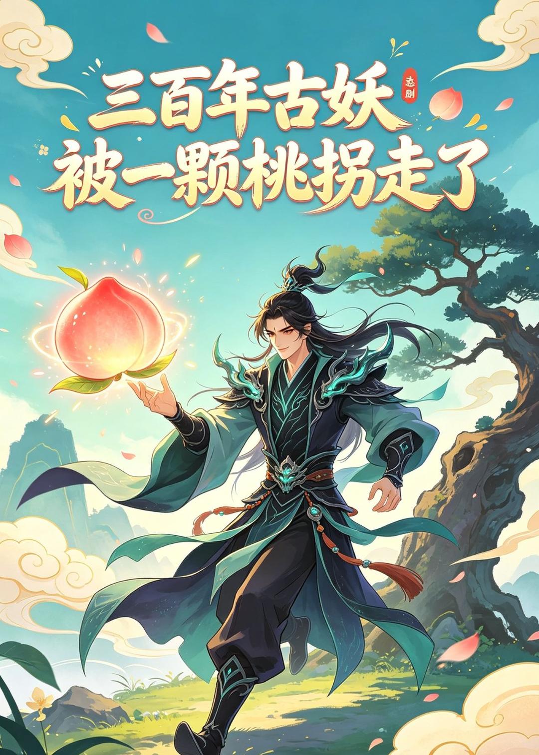 三百年古妖被一颗桃拐走了封面图