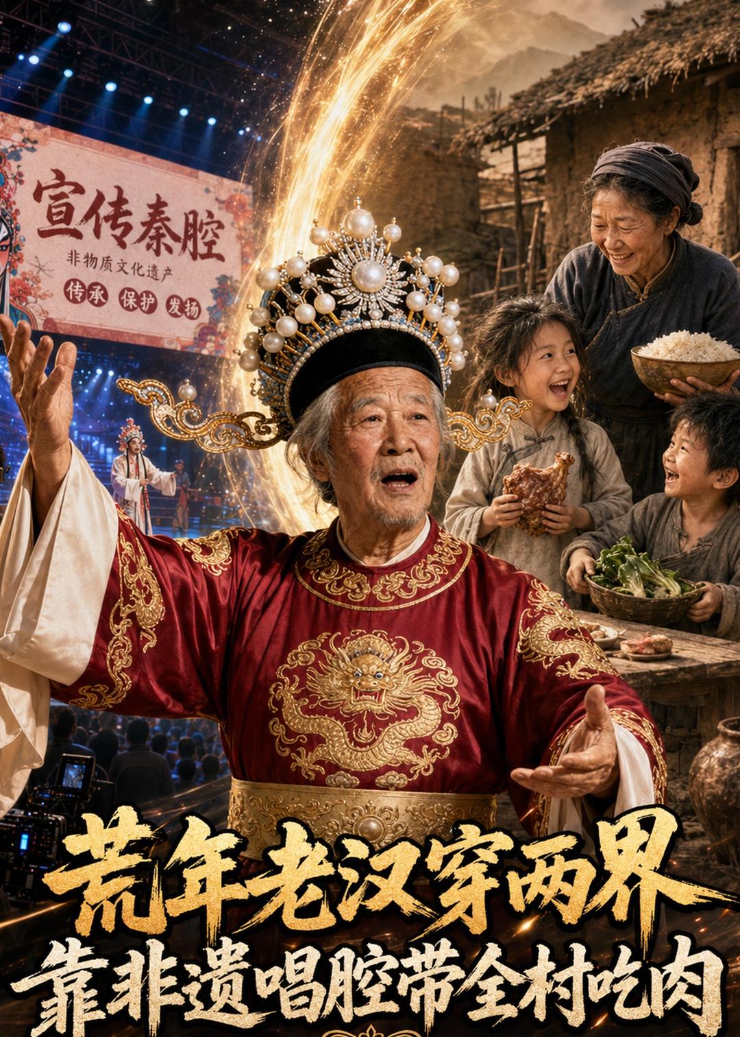 荒年老汉穿两界：靠非遗唱腔带全村吃肉封面图
